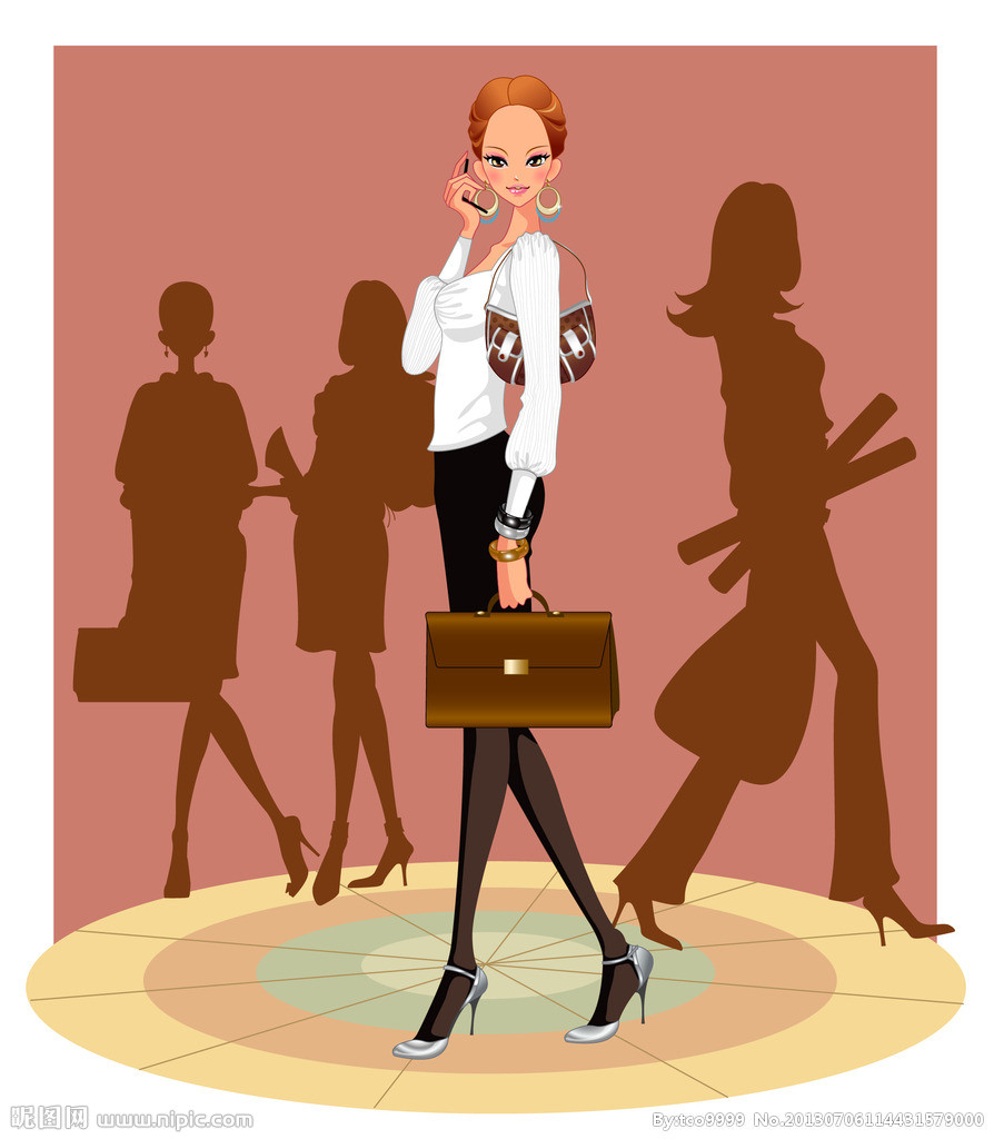 卡通商务女性|卡通美女,美女插画,卡通女孩,女性插画,商务美女,广告牌,职业人物
